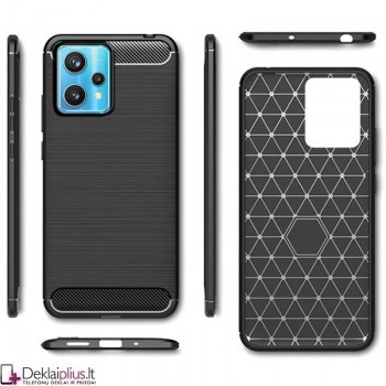Carbon guminis dėklas - juodas (Oneplus Nord Ce 2 Lite 5G/Realme 9 Pro)